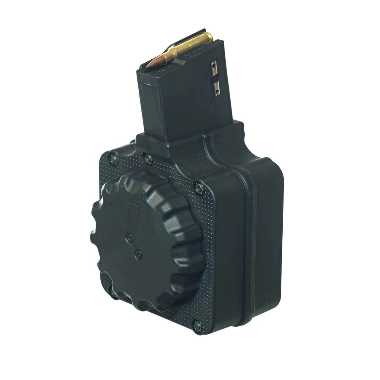ProMag Black Polymer AR Magazine For AR-308 .308 Win 50/rd Drum