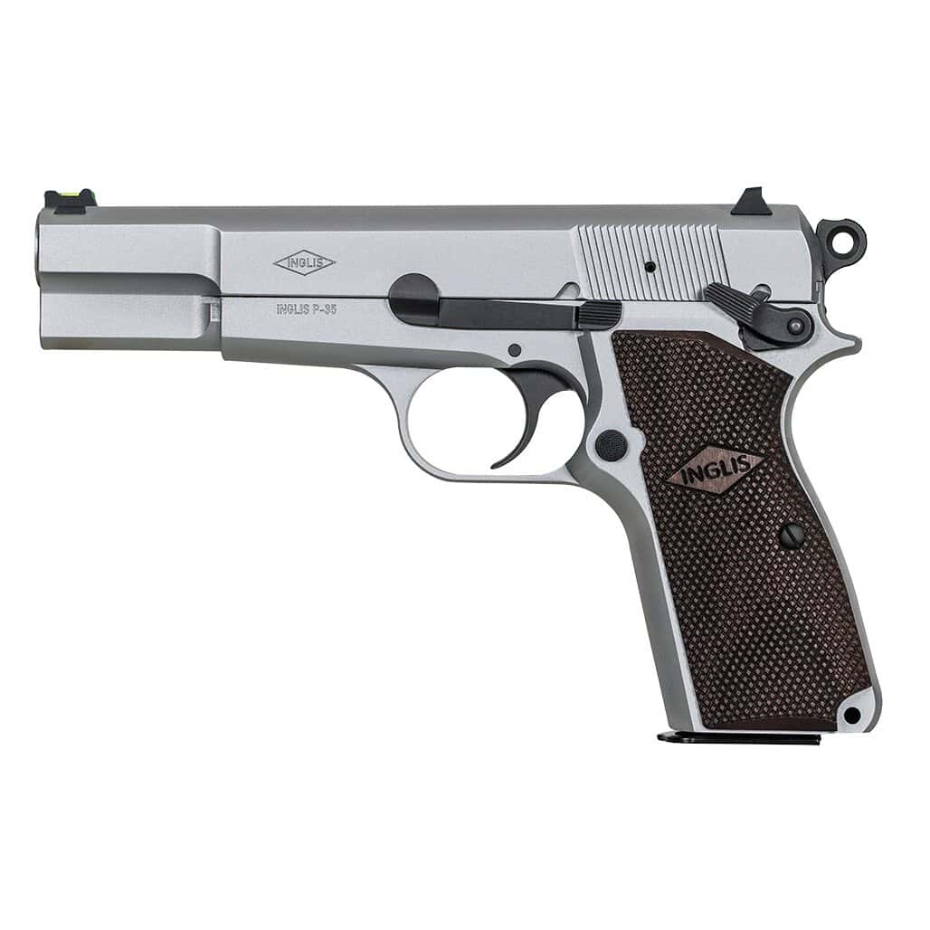 SDS MAC INGLIS P-35 N 9MM PSTL NICKL W/G10 GRPS