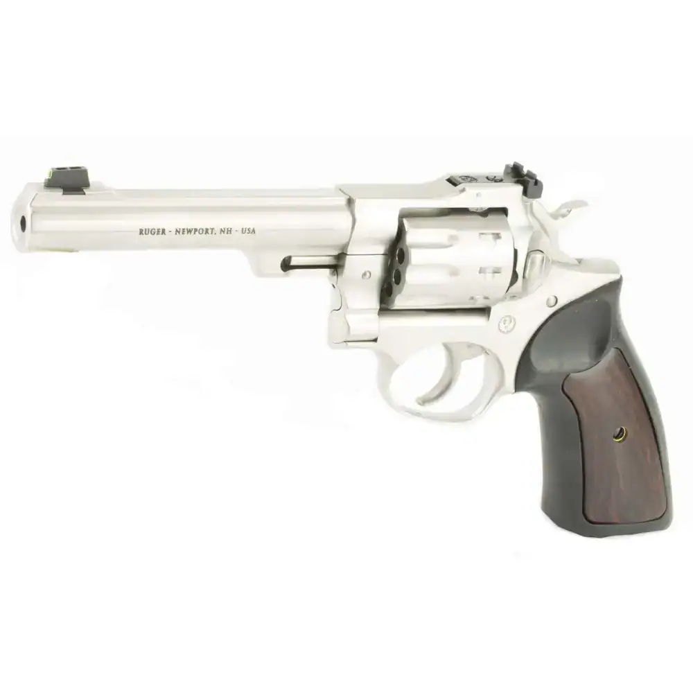 RUGER GP100 22LR REV 5.5" STS RBR WOOD GRP FO ADJ SGHT - Image 2