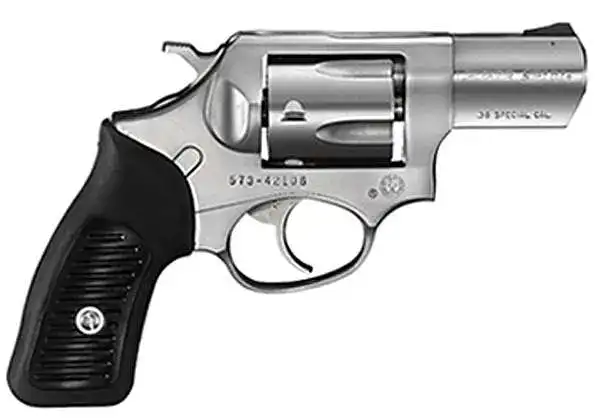 RUGER SP101 38SPL+P REV 2.25" STS BLK RBR GRP FXD SIGHTS