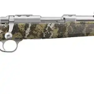 RUGER 77/44 44 MAG BOLT RIFLE, 16.6" STS T.B. BBL, DESOLVE CAMO, 4RD