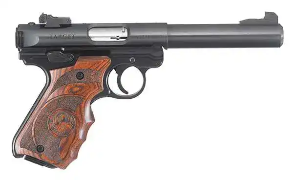 RUGER MRK IV TRGT 22LR 5.5" BLUED TRGT WD GRP ADJ SGHT 10RD - Image 3