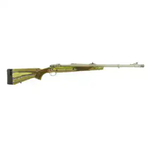 RUGER HAWKEYE GUIDE GUN LH 375 RUGER BOLT RFL 20" MATTE STS THRDED, GRN MTN LAM STOCK, 3RD