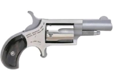NORTH AMERICAN ARMS MINI 22LR REV 1-5/8 SS BLK PRL