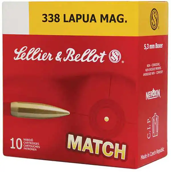 SELLIER & BELLOT 338LAP 300GR HPBT 10RD BOX 10 BOXES PER CASE - Image 4