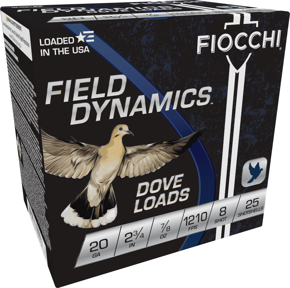 FIOCCHI 20G 2-3/4" 7/8OZ 8SHT G&T 25/250RDS