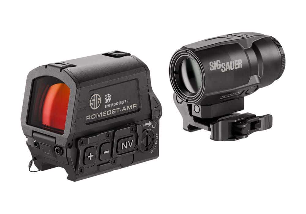 SIG SAUER ROMEO8T-AMR COMBO KIT, RED DOT AND COMPACT MAGNIFIER