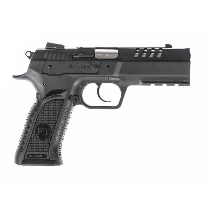 Tanfoglio Hexagon P Handgun 9mm Luger 17rd Magazine(2) 4.45" Compensated Barrel DA/SA