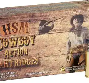 HSM AMMUNITION 32-20 WIN 115GR SL RNFP 50RD BOX 20 BOXES PER CASE