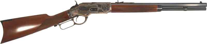 CIMARRON 1873 SADDLE RIFLE - 45LC 18" CC/BLUED WALNUT - Image 2